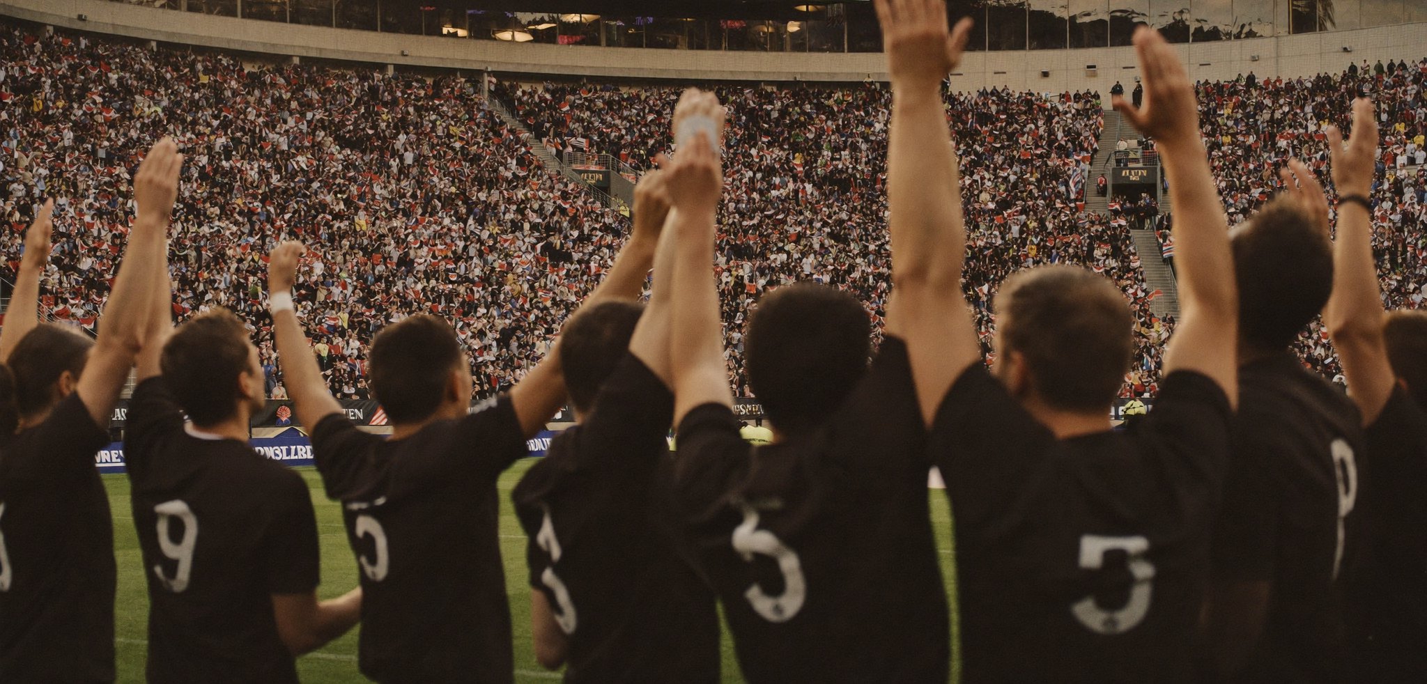 After the match the team does the wave in front of their own supporters’ stand
